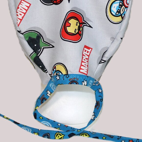 NWOT Mens Marvel Superhero Inspired Tie Back Unisex Scrub Cap - Picture 3 of 7